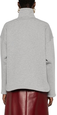 (W) グッチ グレー 無地 ジップアップ フィット 長袖 スウェットシャツ 768120-XJF8A-1056 Shop (W) グッチ グレー 無地 ジップアップ フィット 長袖 スウェットシャツ 768120-XJF8A-1056