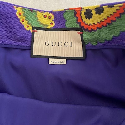 (W) GUCCI 高腰紫色佩斯利印花休閒中長裙 647314-ZAGIK-5079 Sizing (W) GUCCI 高腰紫色佩斯利印花休閒中長裙 647314-ZAGIK-5079