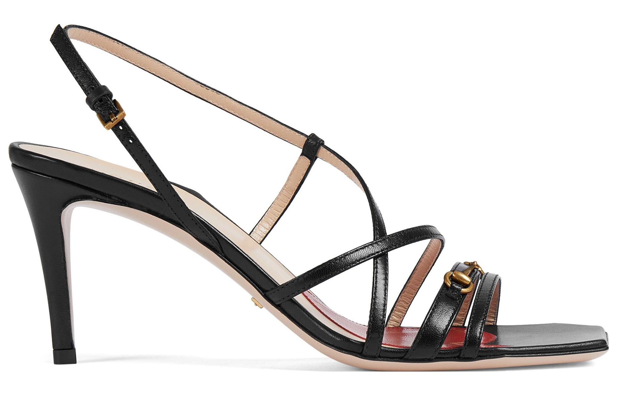 Order (W) Gucci 'Horsebit Sandal Mode Hitam' 695214-C9D00-1000