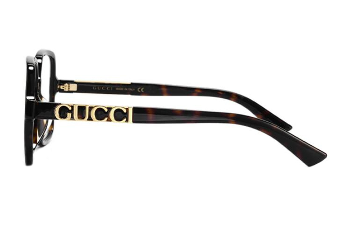 Shop (W) GUCCI 不規則哈瓦那光學眼鏡框 - 時尚多功能眼鏡框。 GG1193OA-002