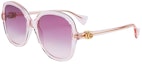 Buy (W) 구찌 불규칙 핑크 선글라스 사이드 레터 디자인. GG1178S005