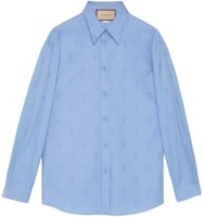 (Women) GUCCI Light Blue Oxford Cotton Logo Print Long Sleeve Shirt Early 2024. 776414-ZAO7X-4548 (Women) GUCCI Light Blue Oxford Cotton Logo Print Long Sleeve Shirt Early 2024. 776414-ZAO7X-4548