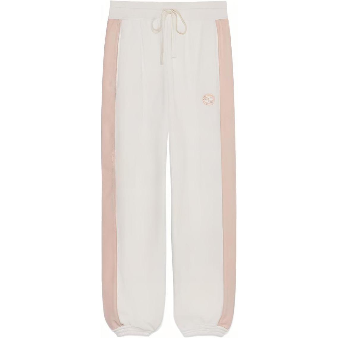 (Women) GUCCI  Loose Fit Jogger Knit Sweatpants with Side Pockets - Off-White. 773746-XJF8U-9286
