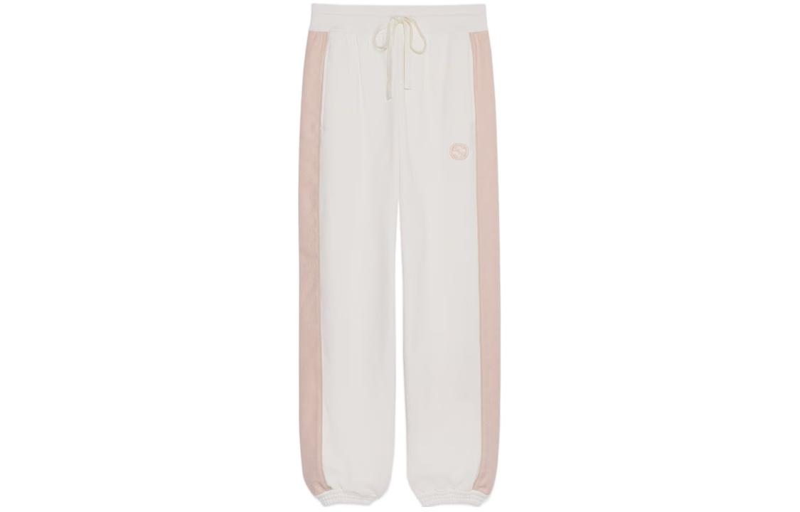 Order (W) グッチ ルーズフィットジョガーニットスウェットパンツ サイドポケット付き - オフホワイト 773746-XJF8U-9286