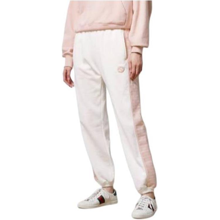 Shop (W) グッチ ルーズフィットジョガーニットスウェットパンツ サイドポケット付き - オフホワイト 773746-XJF8U-9286