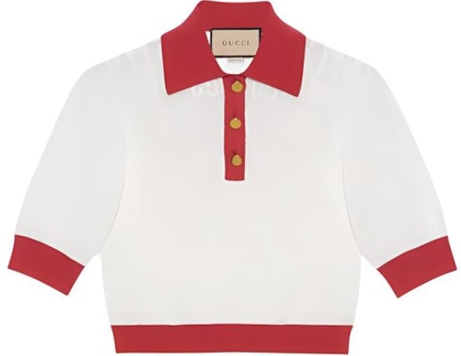 (Women) GUCCI Love Parade Short Sleeve Polo Shirt White 691723-XKCAW-9118 Buy (Women) GUCCI Love Parade Short Sleeve Polo Shirt White 691723-XKCAW-9118