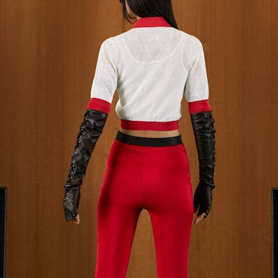 (Women) GUCCI Love Parade Short Sleeve Polo Shirt White 691723-XKCAW-9118 Shop (Women) GUCCI Love Parade Short Sleeve Polo Shirt White 691723-XKCAW-9118