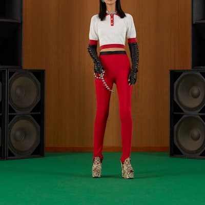 (Women) GUCCI Love Parade Short Sleeve Polo Shirt White 691723-XKCAW-9118 Purchase (Women) GUCCI Love Parade Short Sleeve Polo Shirt White 691723-XKCAW-9118