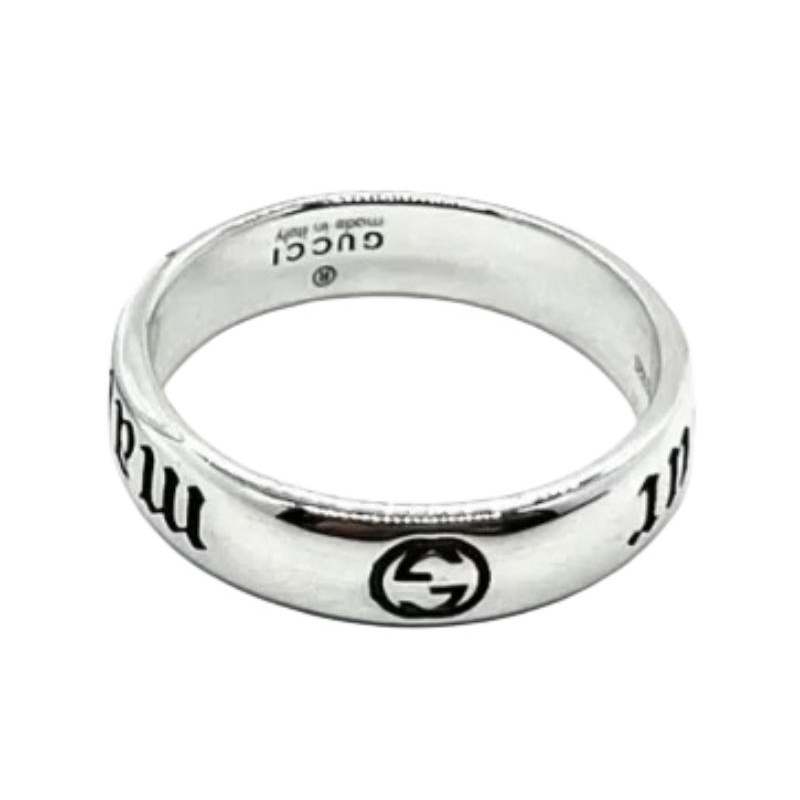 (Women) GUCCI "Maison de l'Amour" 925 Silver Slim Ring for Women - Silver. 678668-J8400-0701 圖 2