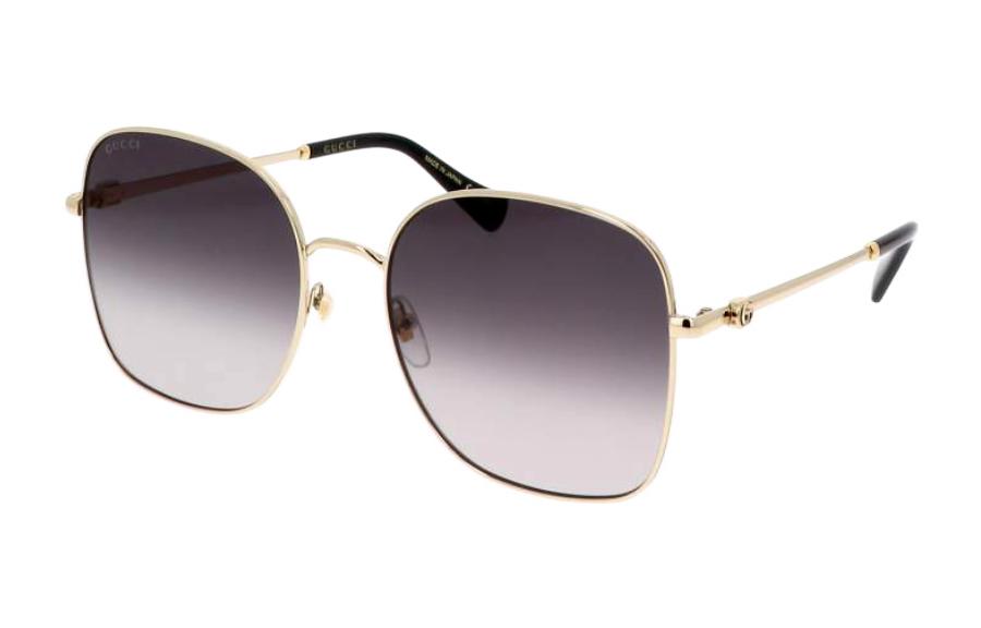 Order (W) GUCCI Cermin Mata Rama-Rama Logam Kelabu Gradient. GG1143S-001