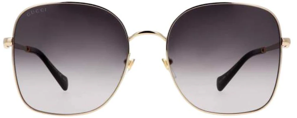 (W) GUCCI Cermin Mata Rama-Rama Logam Kelabu Gradient. GG1143S-001 Lookbook (W) GUCCI Cermin Mata Rama-Rama Logam Kelabu Gradient. GG1143S-001