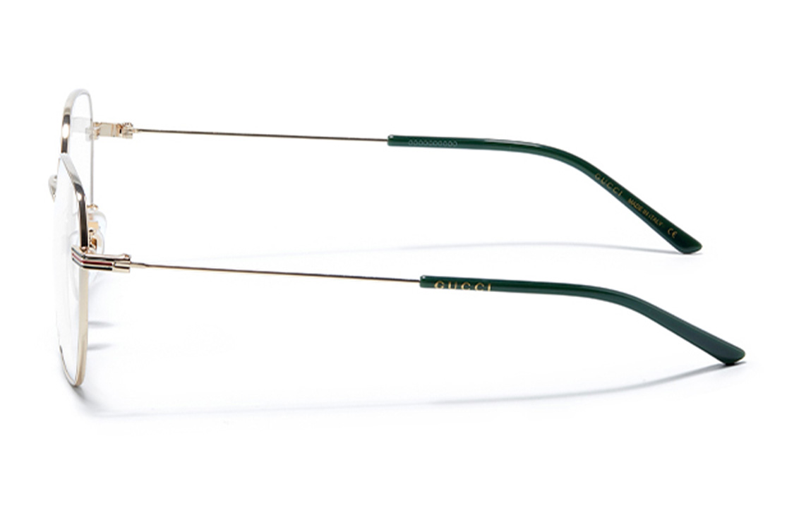 Lookbook (Women) Gucci  Metal Optical Glasses Gold Round & Square Frame Eyewear GG1125OA-002