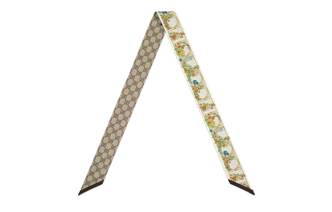 (Women) GUCCI  Multicolor Animal Print Silk Scarf 7773523G0019200 圖 3