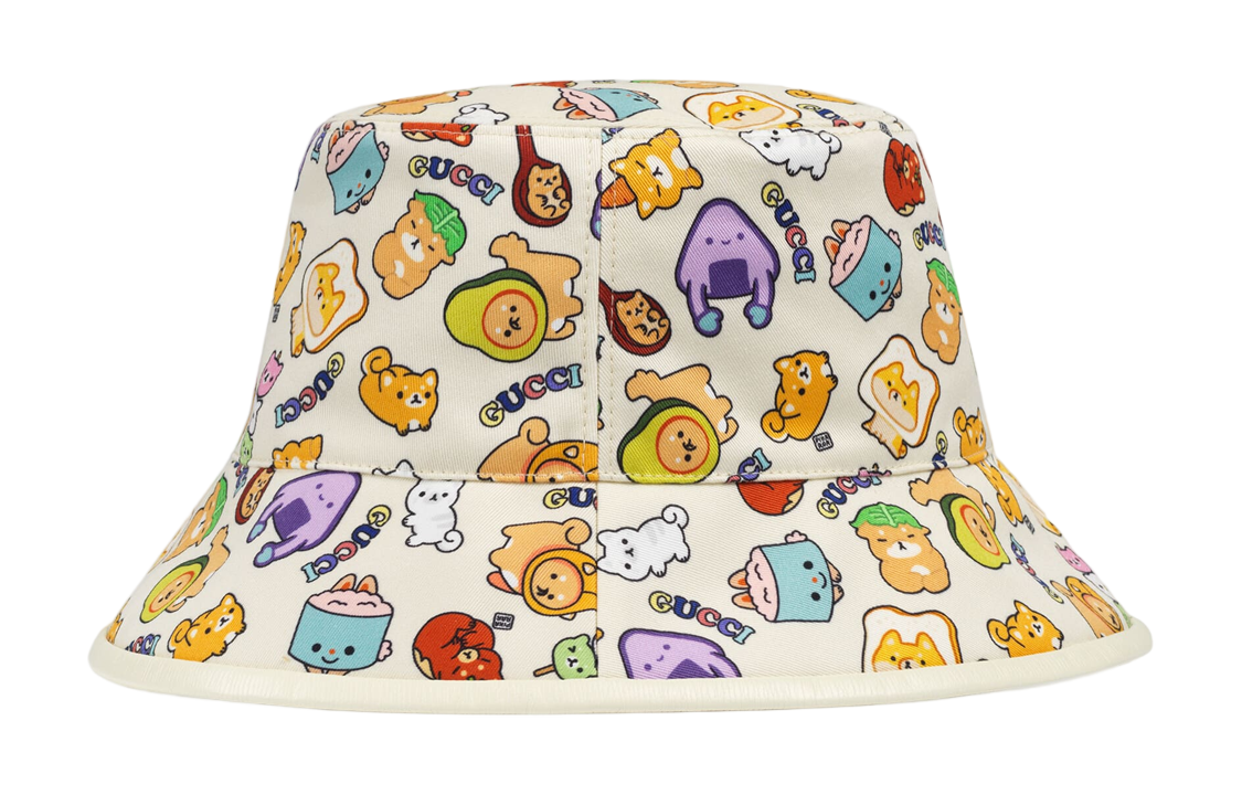Lookbook (Women) GUCCI  Multicolor Printed Bucket Hat. 736960-4HAX1-9278