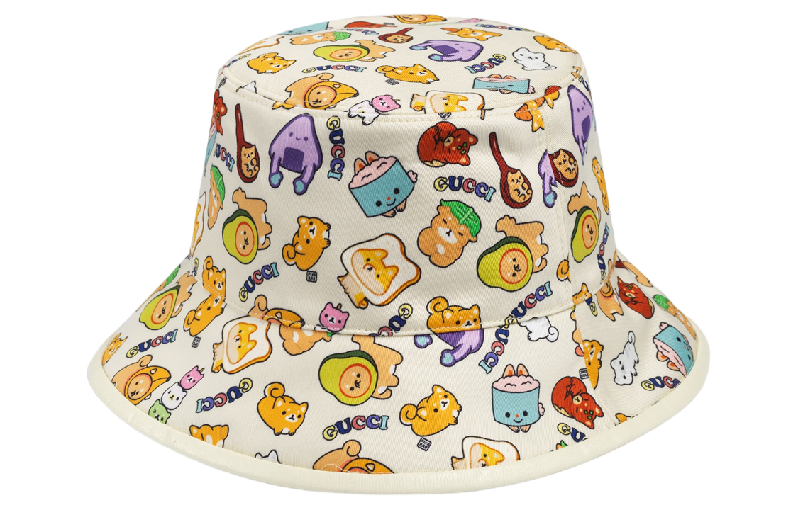 Shop (Women) GUCCI  Multicolor Printed Bucket Hat. 736960-4HAX1-9278
