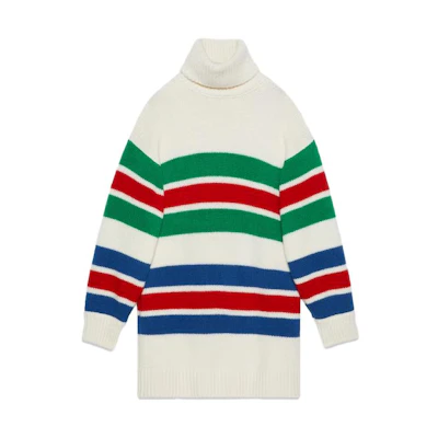 (Women) GUCCI Multicolor Striped Turtleneck Sweater 764695-XKDQW-9275