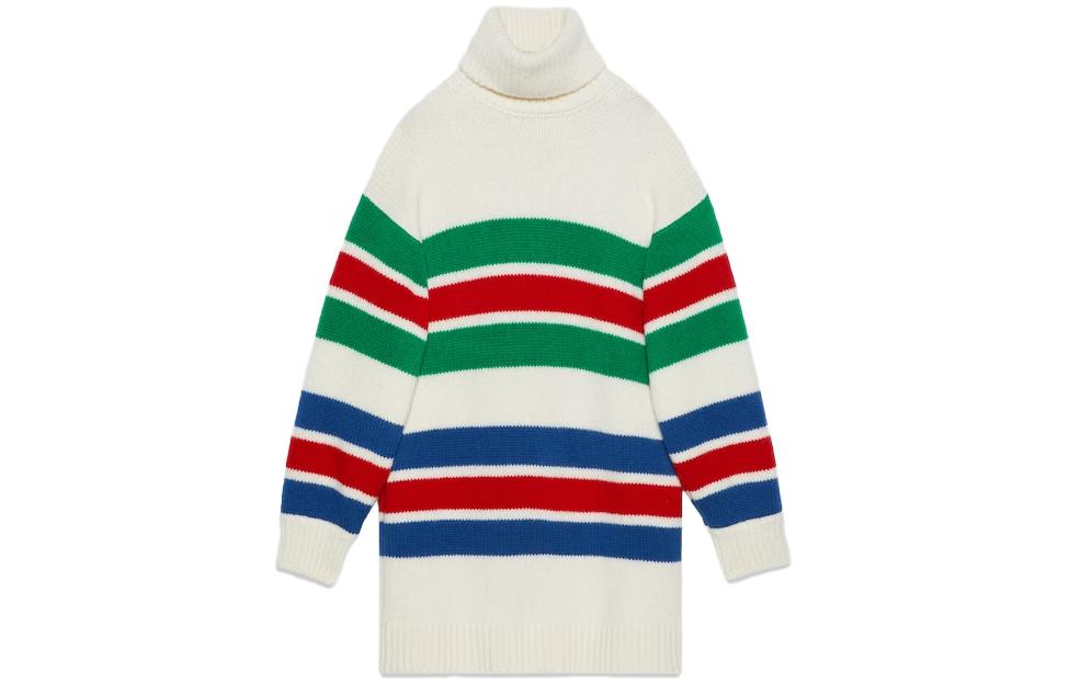 Order (W) GUCCI 多色條紋高領毛衣 764695-XKDQW-9275