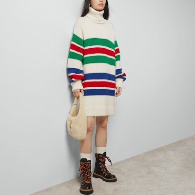 (W) GUCCI 多色條紋高領毛衣 764695-XKDQW-9275 Purchase (W) GUCCI 多色條紋高領毛衣 764695-XKDQW-9275