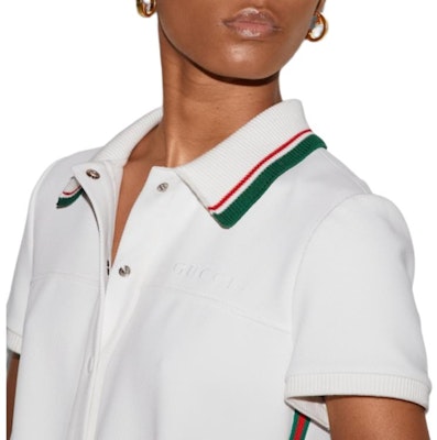 (W) 구찌 오프화이트 칼라 컬러블록 반팔 점프수트 789159-XJGK3-9799 Sizing (W) 구찌 오프화이트 칼라 컬러블록 반팔 점프수트 789159-XJGK3-9799