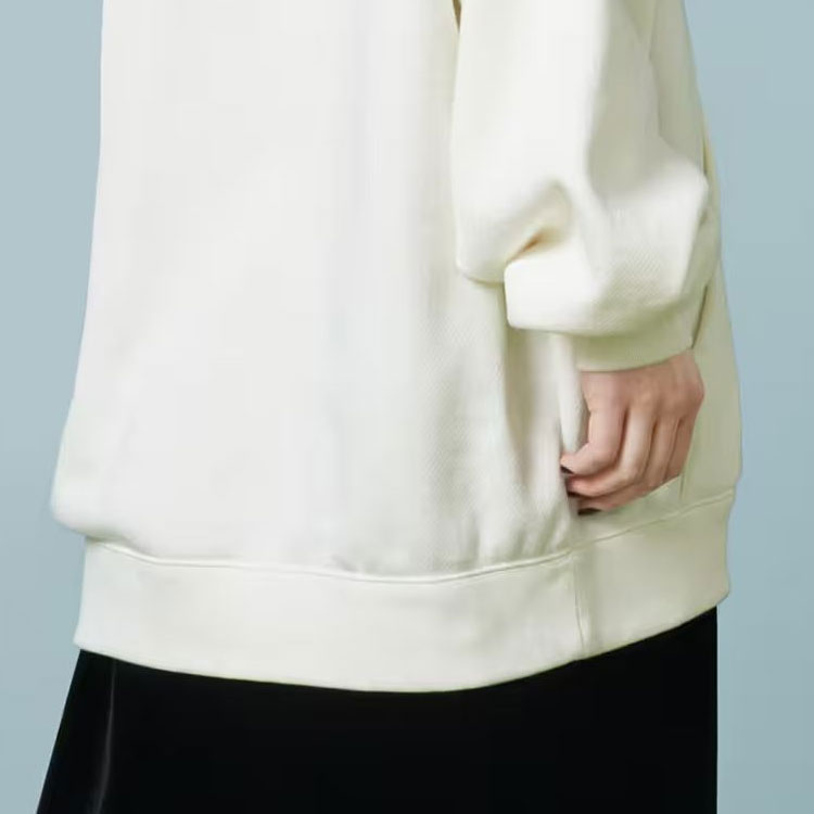 Details for (W) 구찌 오버사이즈 캐주얼 로고 후드 스웨트셔츠 - 오프 화이트. 753595-XJFV9-9088