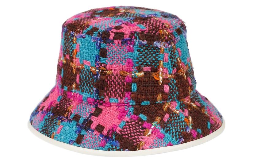 Order (Women) GUCCI  Pink Check Pattern Bucket Hat. 728469-3HAOE-8677