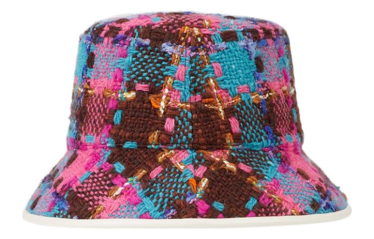 Lookbook (Women) GUCCI  Pink Check Pattern Bucket Hat. 728469-3HAOE-8677