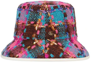 Shop (W) GUCCI 粉色格紋漁夫帽 728469-3HAOE-8677