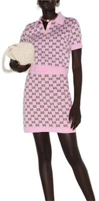 (W) GUCCI 粉色FW24緊身版Logo提花休閒迷你裙. 800365-XKD8R-5283 Shop (W) GUCCI 粉色FW24緊身版Logo提花休閒迷你裙. 800365-XKD8R-5283