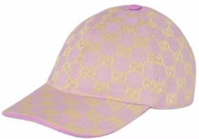 (Women) GUCCI Pink Logo Embroidered Canvas Baseball Cap. 7484754HG628772 (Women) GUCCI Pink Logo Embroidered Canvas Baseball Cap. 7484754HG628772