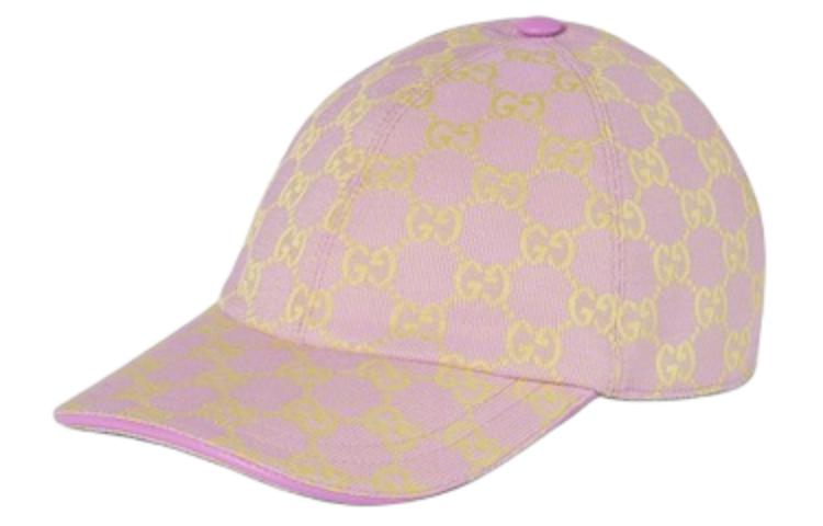 Order (W) GUCCI Topi Baseball Kanvas Bordir Logo Warna Pink. 7484754HG628772