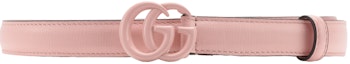 Buy (Women) GUCCI Pink Smooth Buckle Leather Belt 2cm Width Fashion Style 40941718YXV5909
