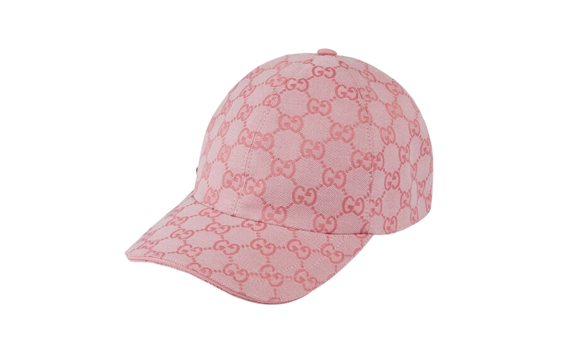 (Women) GUCCI  Pink Velcro Strap Baseball Cap. 748475-4HG62-5872