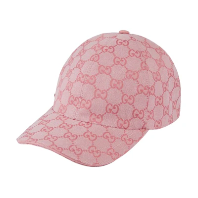 (Women) GUCCI Pink Velcro Strap Baseball Cap. 748475-4HG62-5872