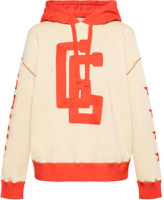 (Women) GUCCI Red and Yellow Hoodie with Letter Logo Print. 671508-XJDRU-9028 (Women) GUCCI Red and Yellow Hoodie with Letter Logo Print. 671508-XJDRU-9028