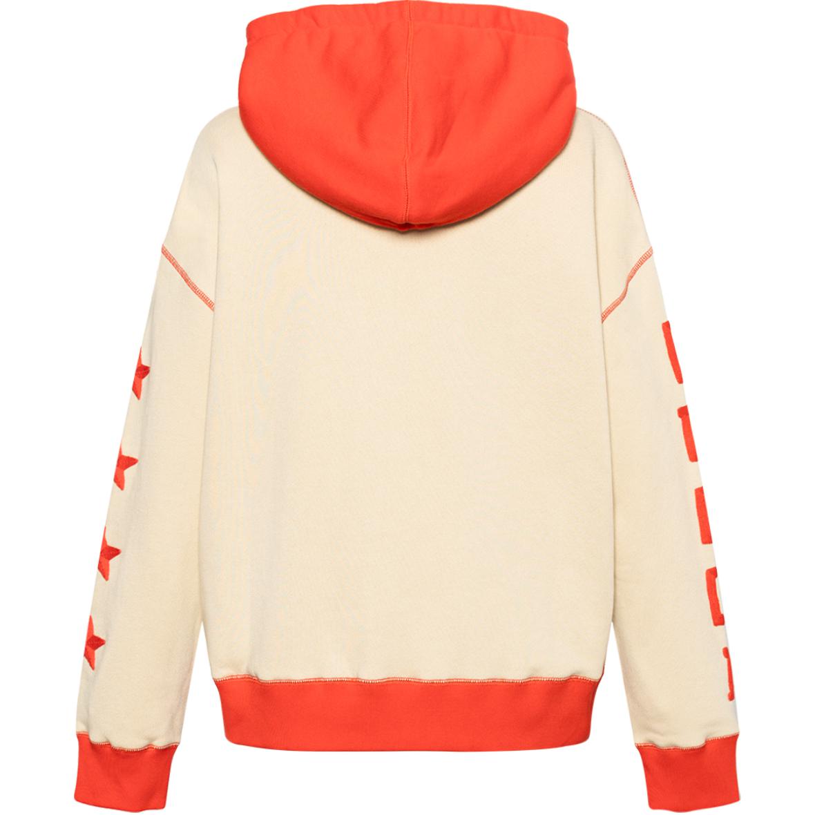 (Women) GUCCI  Red and Yellow Hoodie with Letter Logo Print. 671508-XJDRU-9028 圖 3