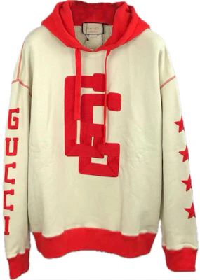 (Women) GUCCI Red and Yellow Hoodie with Letter Logo Print. 671508-XJDRU-9028 Shop (Women) GUCCI Red and Yellow Hoodie with Letter Logo Print. 671508-XJDRU-9028