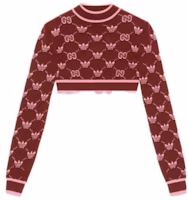 (Women) GUCCI Red Crewneck Long Sleeve Knit Sweater 693829XKCVF6232 (Women) GUCCI Red Crewneck Long Sleeve Knit Sweater 693829XKCVF6232