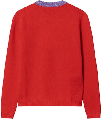 (Women) GUCCI Red Crewneck Sweater with Animal Pattern. 503897-X9P18-6310 Lookbook (Women) GUCCI Red Crewneck Sweater with Animal Pattern. 503897-X9P18-6310