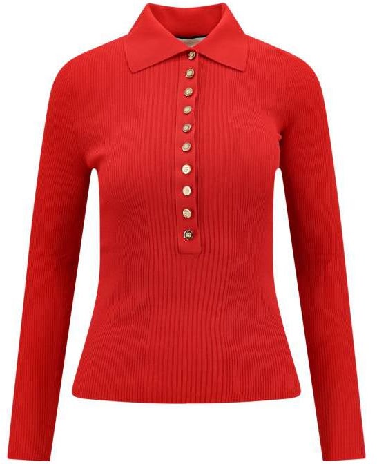 women-gucci-red-long-sleeve-solid-polo-shirt-697673-xkcaj-6124