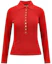 Order (Women) GUCCI Red Long Sleeve Solid Polo Shirt. 697673-XKCAJ-6124