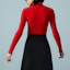 Details for (Women) GUCCI Red Long Sleeve Solid Polo Shirt. 697673-XKCAJ-6124