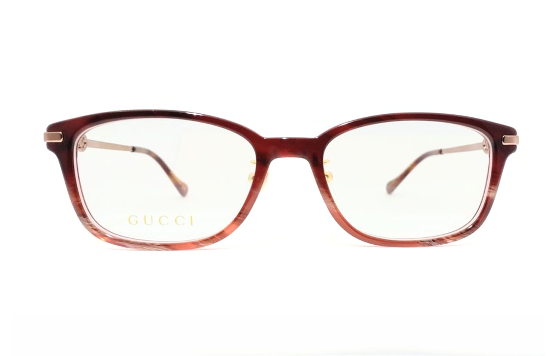 Lookbook (W) 구찌 레드 사각형 안경 - 세련된 패션과 편안함. GG1129OJ-003 52