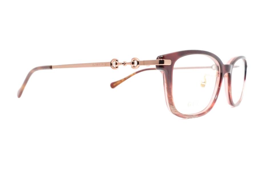 Details for (W) 구찌 레드 사각형 안경 - 세련된 패션과 편안함. GG1129OJ-003 52