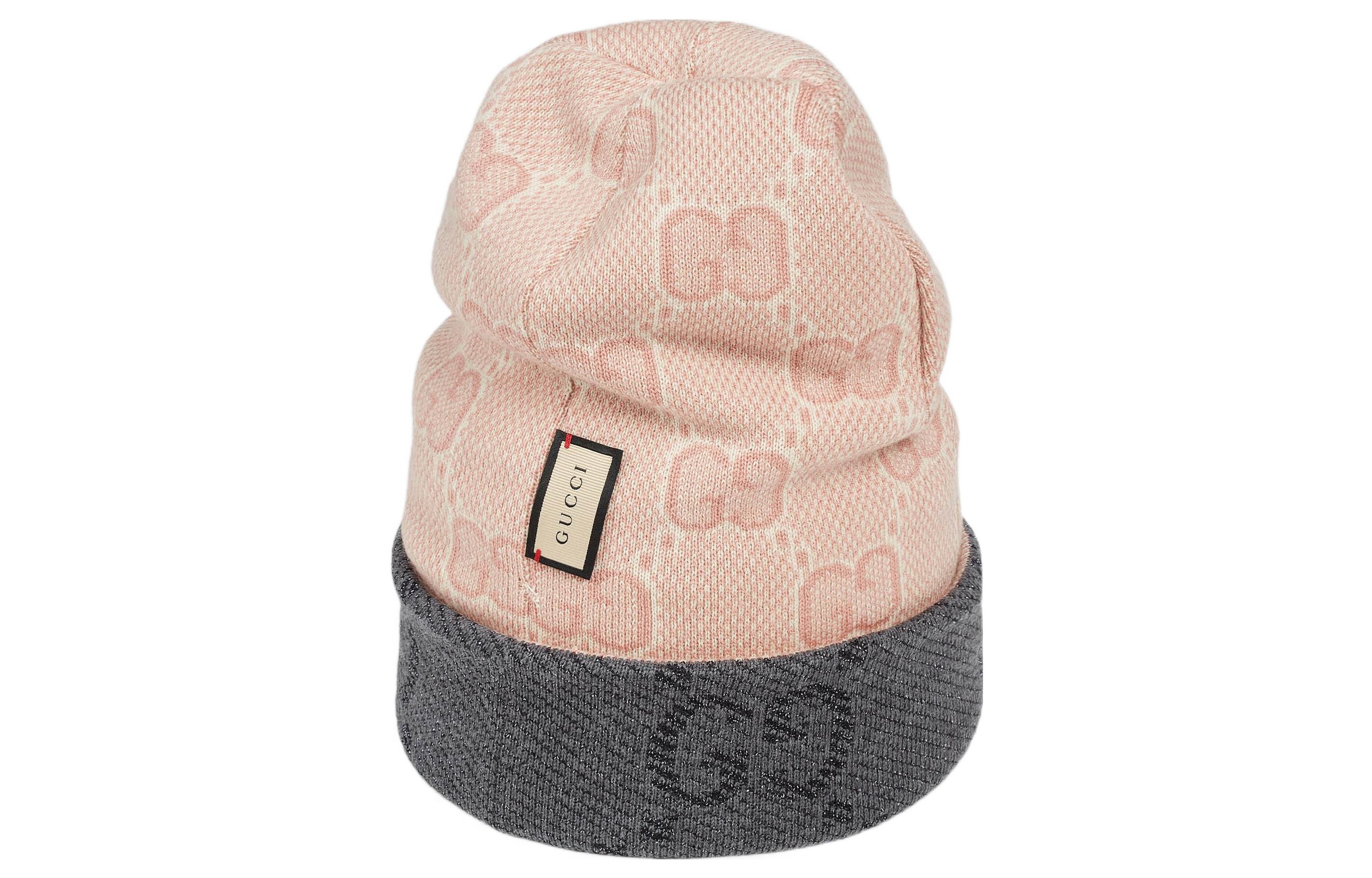 Sizing (Women) GUCCI  Reversible GG Knit Beanie Grey. 732261-3GAKE-1272