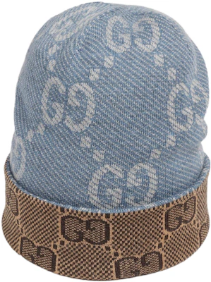 (Women) GUCCI Reversible GG Knit Beanie Navy Blue Warm Hat. 716585-3GAJY-4165 Order (Women) GUCCI Reversible GG Knit Beanie Navy Blue Warm Hat. 716585-3GAJY-4165