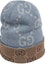 Details for (Women) GUCCI Reversible GG Knit Beanie Navy Blue Warm Hat. 716585-3GAJY-4165