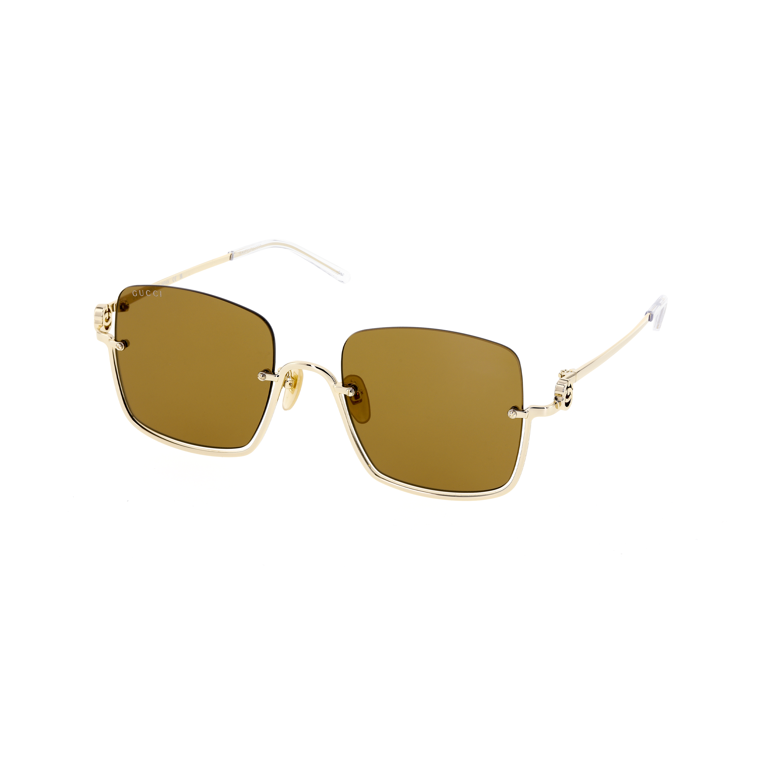 (Women) GUCCI  Semi-Rimless Gold Alloy Square Sunglasses with Logo - SS23 GG1279S-002 圖 2