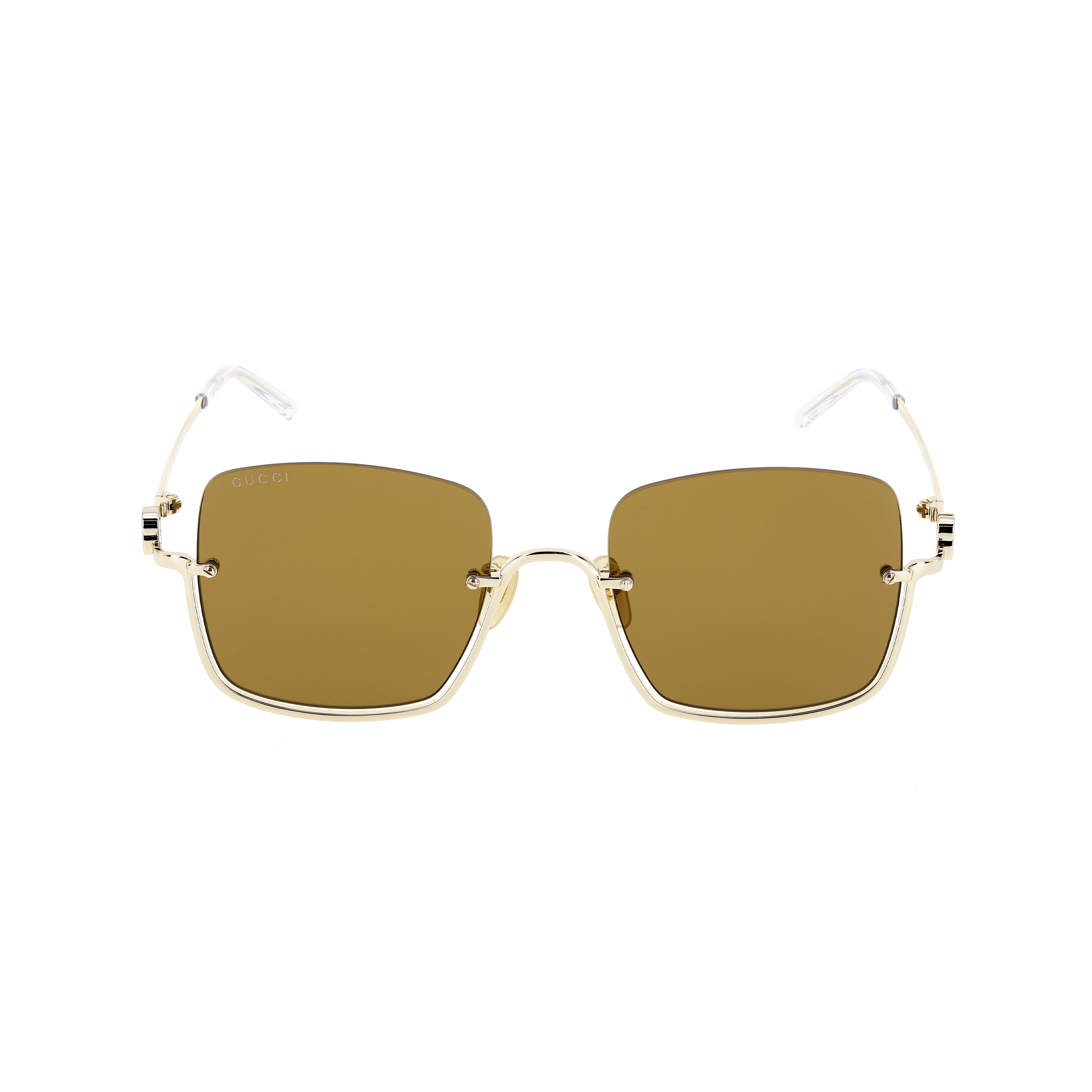 (Women) GUCCI  Semi-Rimless Gold Alloy Square Sunglasses with Logo - SS23 GG1279S-002 圖 3