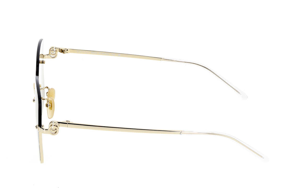 (Women) GUCCI  Semi-Rimless Gold Alloy Square Sunglasses with Logo - SS23 GG1279S-002 圖 4