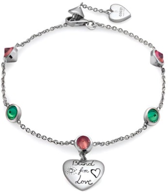 (W) GUCCI Pulsera de Plata Pura con Colgante de Corazón Plateado 502150J2874852218 Buy (W) GUCCI Pulsera de Plata Pura con Colgante de Corazón Plateado 502150J2874852218